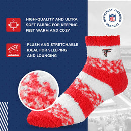 Atlanta Falcons NFL Cozy Soft Slipper Socks - Red
