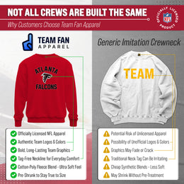 Atlanta Falcons NFL Adult Gameday Football Crewneck Sweatshirt - Red