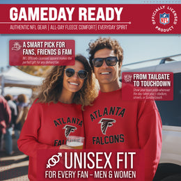 Atlanta Falcons NFL Adult Gameday Football Crewneck Sweatshirt - Red