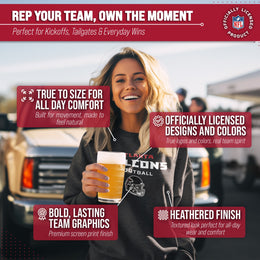 Atlanta Falcons Adult NFL Football Helmet Heather Crewneck Sweatshirt - Charcoal