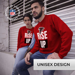 Atlanta Falcons NFL Adult Slogan Crewneck Sweatshirt - Red