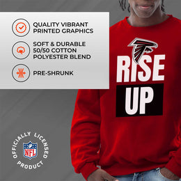 Atlanta Falcons NFL Adult Slogan Crewneck Sweatshirt - Red