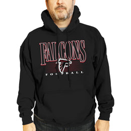 Atlanta Falcons NFL Adult Unisex Overtime Blueprint Soft Fleece Hooded Sweatshirt - Black