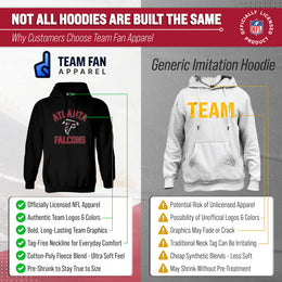 Atlanta Falcons NFL Adult Gameday Hooded Sweatshirt - Black