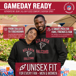 Atlanta Falcons NFL Gameday Adult Hooded Sweatshirt - Black