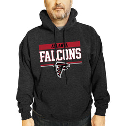 Atlanta Falcons NFL Adult Gameday Charcoal Hooded Sweatshirt - Charcoal