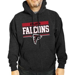 Atlanta Falcons NFL Adult Gameday Charcoal Hooded Sweatshirt - Charcoal