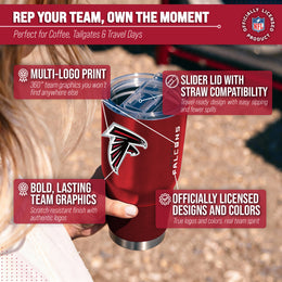 Atlanta Falcons NFL 30oz Gameday Stainless Steel Tumbler - Red