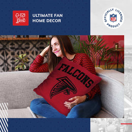 Atlanta Falcons NFL Decorative Football Throw Pillow - Red