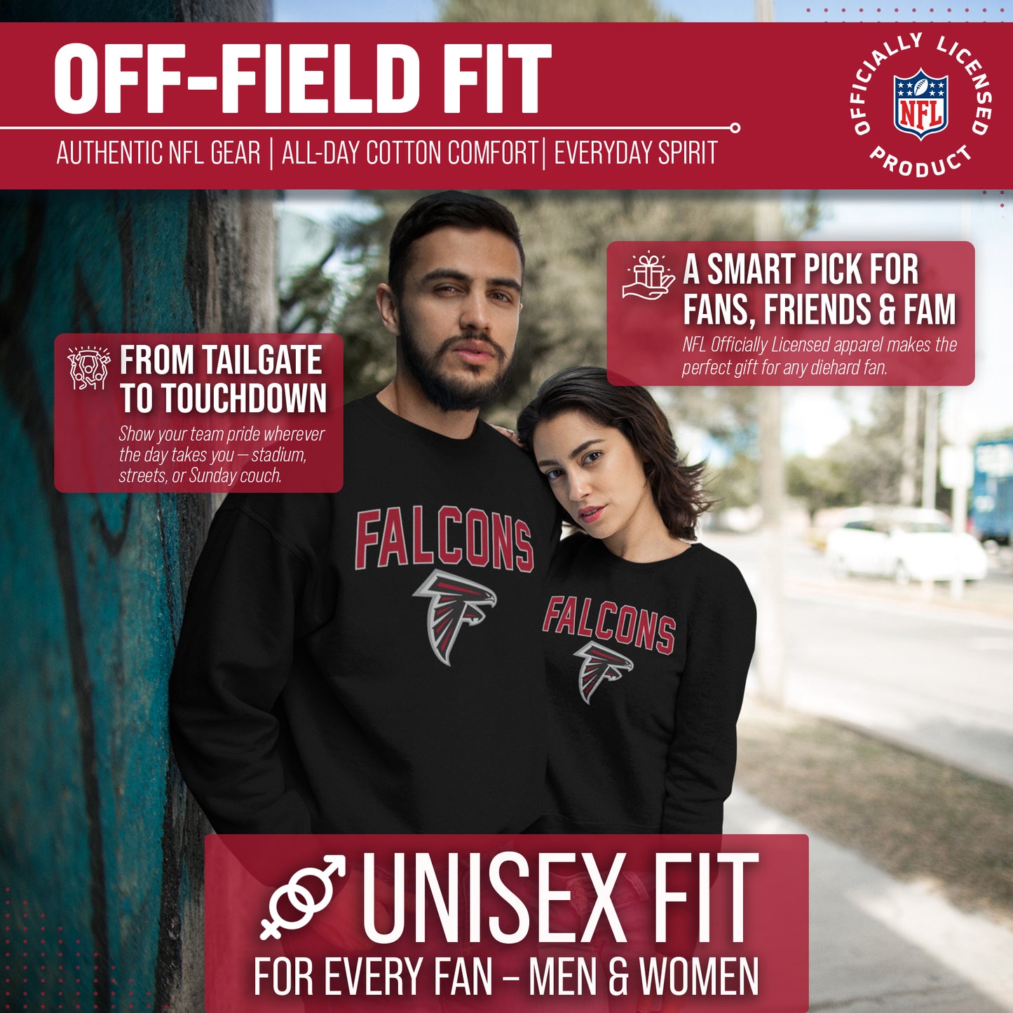 Atlanta Falcons NFL Home Team Crew - Black