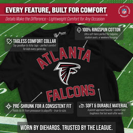 Atlanta Falcons NFL Youth Gameday Football T-Shirt - Black