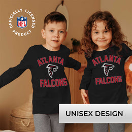 Atlanta Falcons NFL Youth Gameday Crewneck Sweatshirt - Black