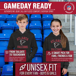 Atlanta Falcons NFL Youth Gameday Hooded Sweatshirt - Black