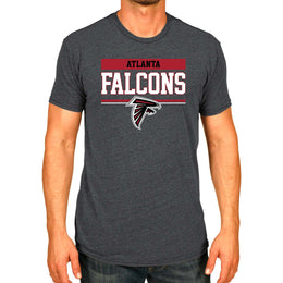 Atlanta Falcons NFL Adult Team Block Tagless T-Shirt - Charcoal