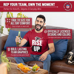 Atlanta Falcons NFL Adult Team Slogan Unisex T-Shirt - Red