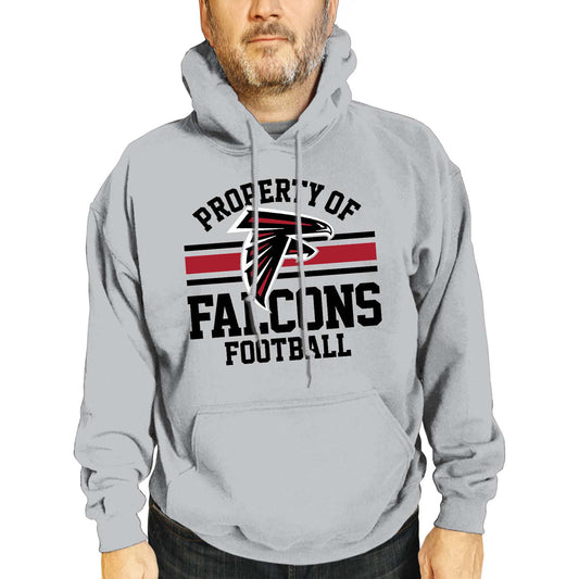 Atlanta Falcons NFL Adult Property Of Hooded Sweatshirt - Sport Gray