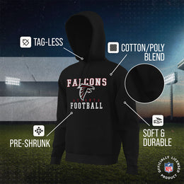 Atlanta Falcons NFL Core Fan Adult Hooded Sweatshirt - Black