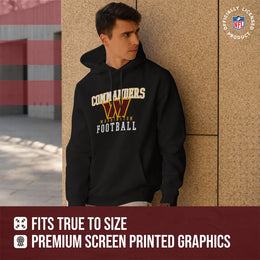 Washington Commanders NFL Core Fan Adult Hooded Sweatshirt - Black