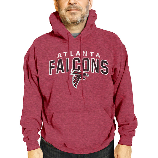 Atlanta Falcons NFL Adult Unisex Starting Fresh Ultra Soft Fleece Hooded Sweatshirt - Red