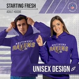 Baltimore Ravens NFL Youth Starting Fresh Tee- Pro Football Tag-Less T-Shirt For Boys & Girls - Purple