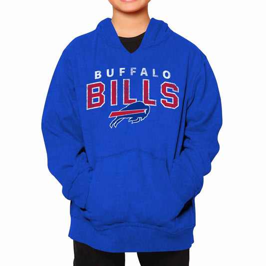Buffalo Bills NFL Youth Starting Fresh Hoodie- Pro Football Sweatshirt for Boys and Girls - Royal