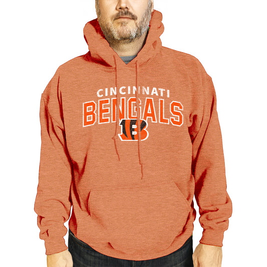 Cincinnati Bengals NFL Adult Unisex Starting Fresh Ultra Soft Fleece Hooded Sweatshirt - Orange