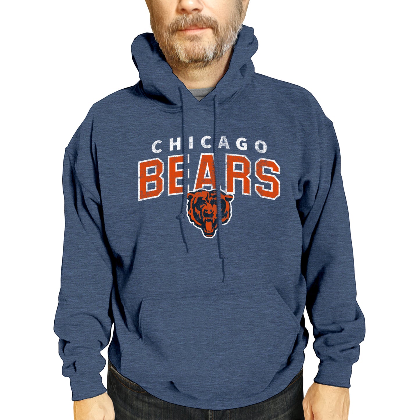 Chicago Bears NFL Adult Unisex Starting Fresh Ultra Soft Fleece Hooded Sweatshirt - Navy