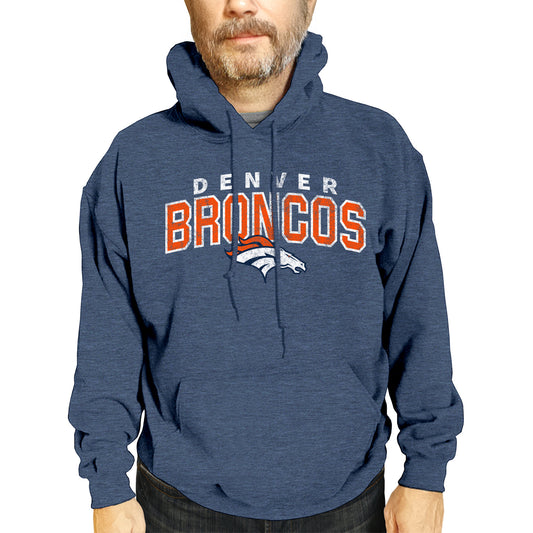 Denver Broncos NFL Adult Unisex Starting Fresh Ultra Soft Fleece Hooded Sweatshirt - Navy
