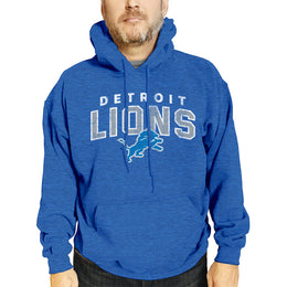 Detroit Lions NFL Adult Unisex Starting Fresh Ultra Soft Fleece Hooded Sweatshirt - Royal