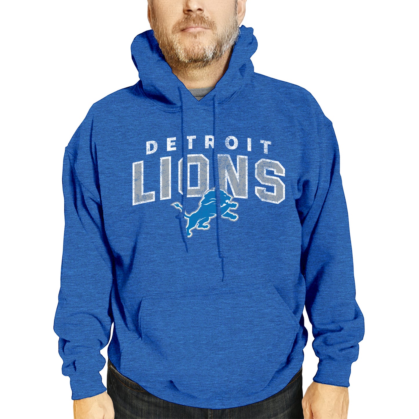 Detroit Lions NFL Adult Unisex Starting Fresh Ultra Soft Fleece Hooded Sweatshirt - Royal