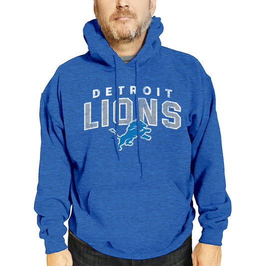 Detroit Lions NFL Adult Unisex Starting Fresh Ultra Soft Fleece Hooded Sweatshirt - Royal