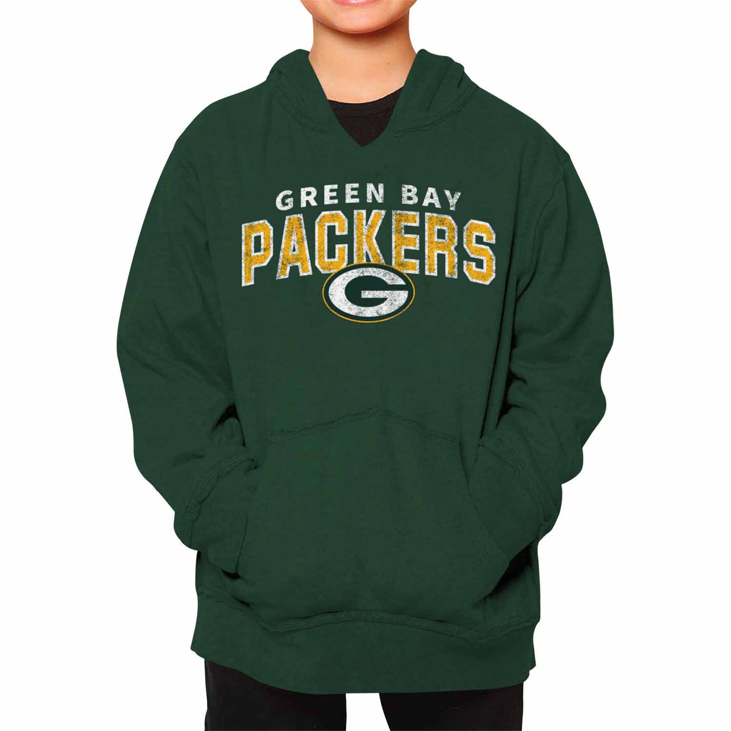 Green Bay Packers NFL Youth Starting Fresh Hoodie- Pro Football Sweatshirt for Boys and Girls - Green