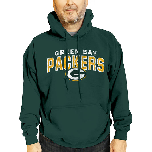 Green Bay Packers NFL Adult Unisex Starting Fresh Ultra Soft Fleece Hooded Sweatshirt - Green