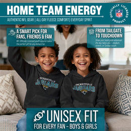 Jacksonville Jaguars NFL Youth Starting Fresh Hoodie- Pro Football Sweatshirt for Boys and Girls - Black