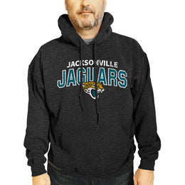 Jacksonville Jaguars NFL Adult Unisex Starting Fresh Ultra Soft Fleece Hooded Sweatshirt - Black Heather