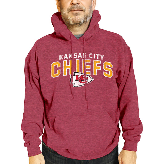Kansas City Chiefs NFL Adult Unisex Starting Fresh Ultra Soft Fleece Hooded Sweatshirt - Red