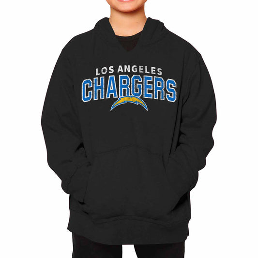 Los Angeles Chargers NFL Youth Starting Fresh Hoodie- Pro Football Sweatshirt for Boys and Girls - Black