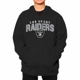 Las Vegas Raiders NFL Youth Starting Fresh Hoodie- Pro Football Sweatshirt for Boys and Girls - Black