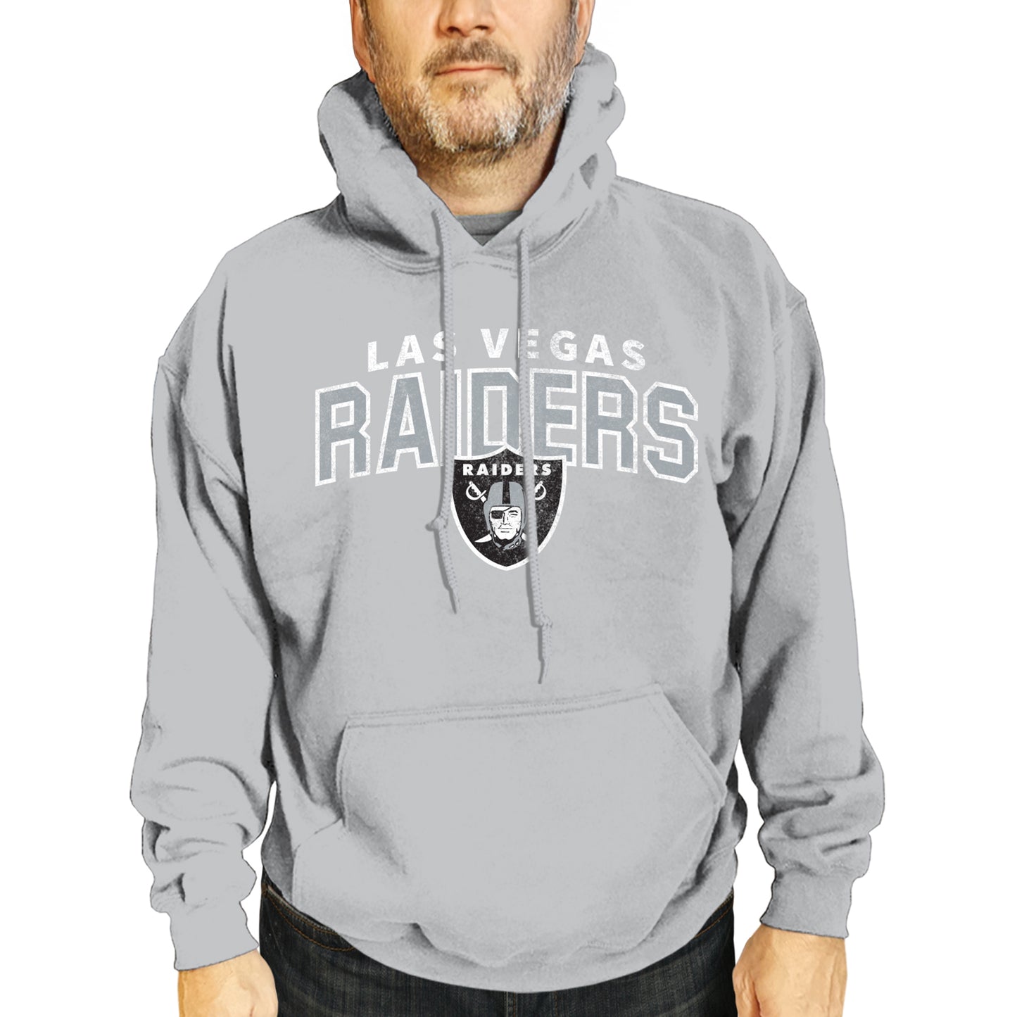 Las Vegas Raiders NFL Adult Unisex Starting Fresh Ultra Soft Fleece Hooded Sweatshirt - Athletic Heather