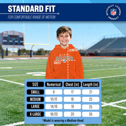 Miami Dolphins NFL Youth Starting Fresh Hoodie- Pro Football Sweatshirt for Boys and Girls - Orange