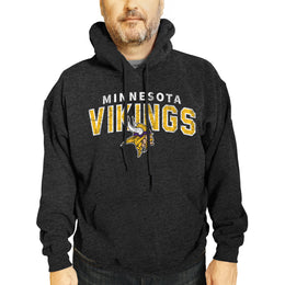 Minnesota Vikings NFL Adult Unisex Starting Fresh Ultra Soft Fleece Hooded Sweatshirt - Black Heather