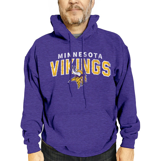 Minnesota Vikings NFL Adult Unisex Starting Fresh Ultra Soft Fleece Hooded Sweatshirt - Purple