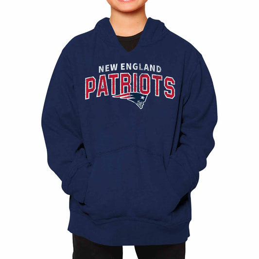 New England Patriots NFL Youth Starting Fresh Hoodie- Pro Football Sweatshirt for Boys and Girls - Navy