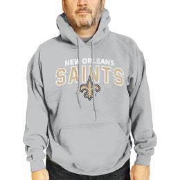 New Orleans Saints NFL Adult Unisex Starting Fresh Ultra Soft Fleece Hooded Sweatshirt - Athletic Heather
