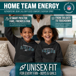 Philadelphia Eagles NFL Youth Starting Fresh Hoodie- Pro Football Sweatshirt for Boys and Girls - Black