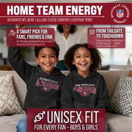 San Francisco 49ers NFL Youth Starting Fresh Hoodie- Pro Football Sweatshirt for Boys and Girls - Black