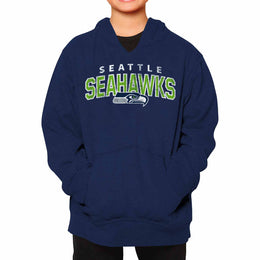 Seattle Seahawks NFL Youth Starting Fresh Hoodie- Pro Football Sweatshirt for Boys and Girls - Navy