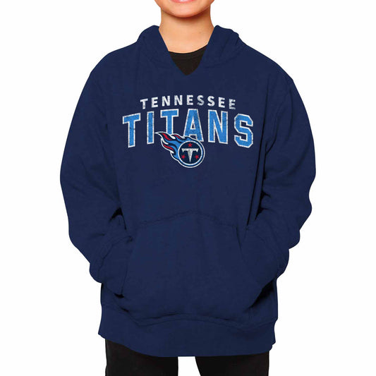 Tennessee Titans NFL Youth Starting Fresh Hoodie- Pro Football Sweatshirt for Boys and Girls - Navy