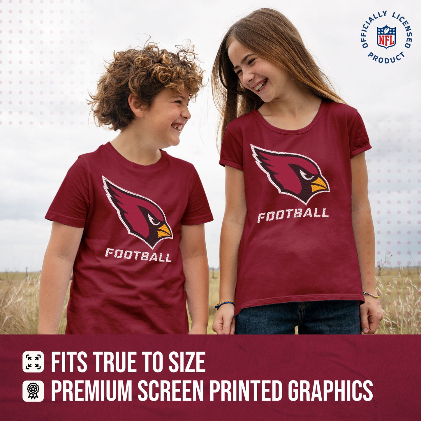 Arizona Cardinals NFL Youth Run City Tee - Cardinal