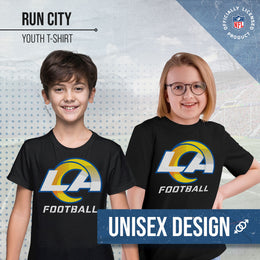 Los Angeles Rams NFL Youth Run City Tee - Black